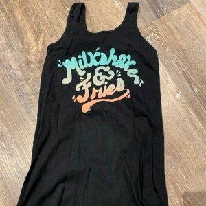 Tiny Whales Dress- Milkshake & Fries
